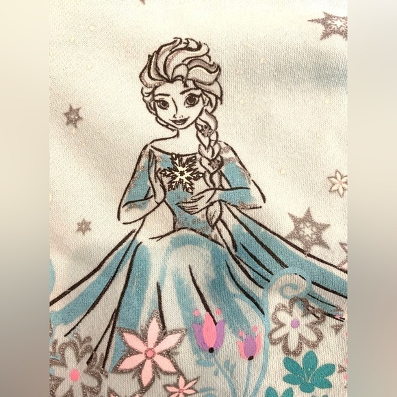 2 Girls Disney Frozen Long-Sleeve Shirt (ADAPTIVE) and Sweatshirt Size 5 - Picture 3 of 8